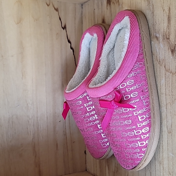 Bebe Kids Girls Pink Slip On Shoes - Picture 5 of 8